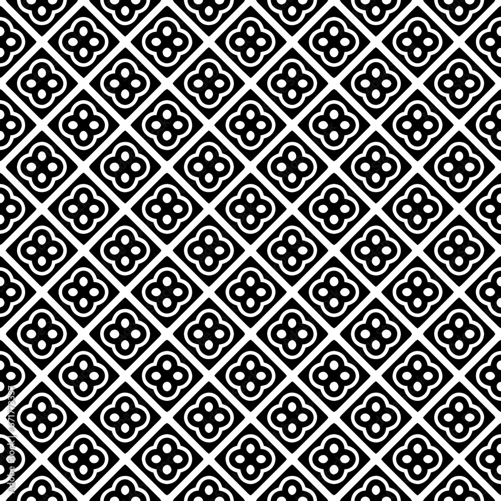 Black seamless abstract pattern. Overlay for background and backdrop. Ornamental design. PNG graphic illustration with transparent background.