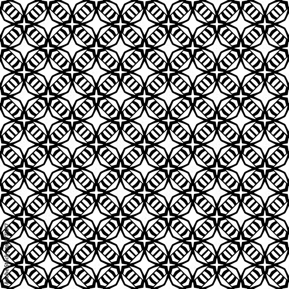 Black seamless abstract pattern. Overlay for background and backdrop. Ornamental design. PNG graphic illustration with transparent background.