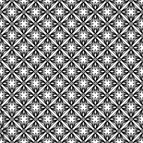 Black seamless abstract pattern. Overlay for background and backdrop. Ornamental design. PNG graphic illustration with transparent background.