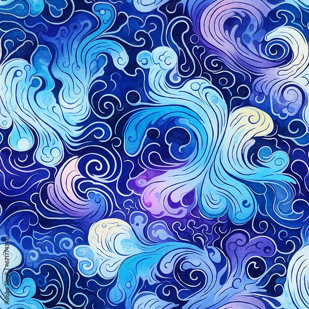 Psychedelic Acid Wash Swirls Pattern Psychedelic Acid Wash Swirls Pattern