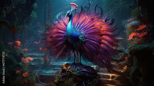 Whimsical Steampunk Phoenix in the AI Surreal Marvels © MAY