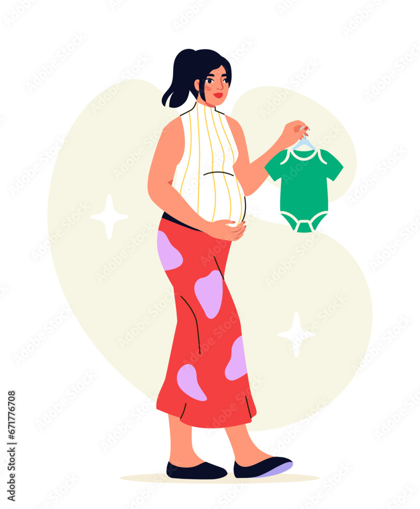 Family scene vector concept Family scene vector concept