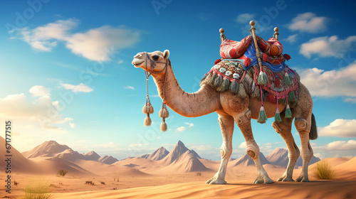 camel in the desert desktop wallpaper photo