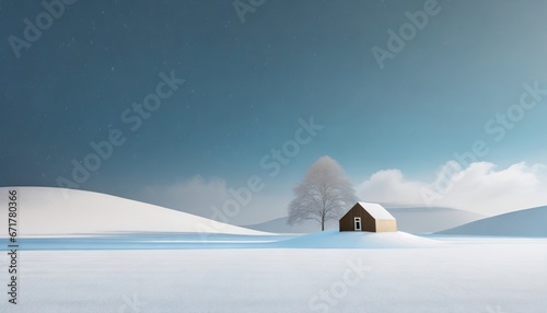  minimal landspace , winter style © zekine