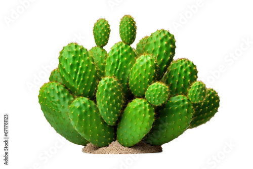 Austrocylindropuntia subulata, also known as Eve's Needle Cactus or Opuntia, is a species of cactus native to South America. PNG format with cutout or clipping path.