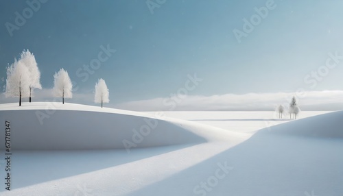  minimal landspace , winter style photo