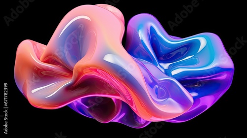 Abstract liquid background for graphic design. Dynamic liquid form.