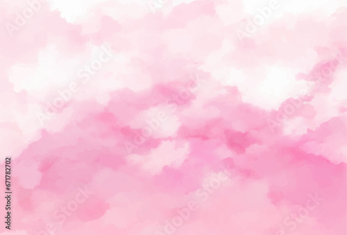 Pink watercolor background painting with abstract fringe and bleed paint drips and drops  painted paper texture design
