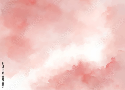 Red watercolor abstract background. Watercolor pink background. Abstract red texture. 