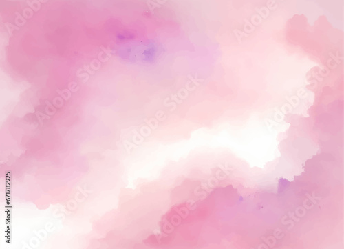 Pink watercolor abstract background. Watercolor pink background. Abstract pink texture. 