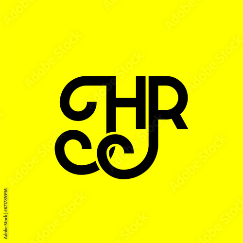 HR letter logo design on black background. HR creative initials letter logo concept. HR letter design. HR white letter design on black background. H R, h r logo