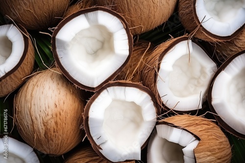 coconut close up background