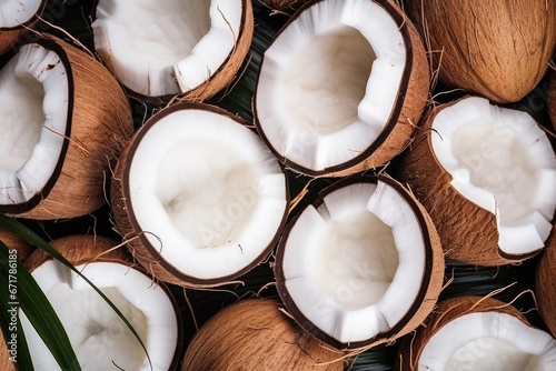 coconut close up background