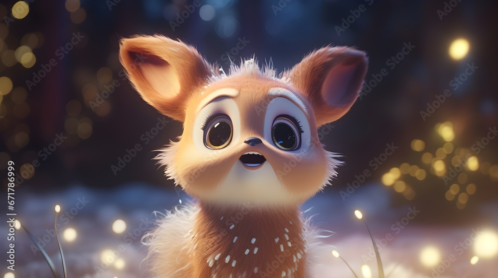 Starry Christmas: An Adorable Tiny Reindeer