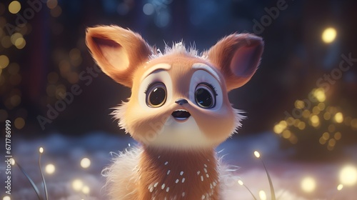 Starry Christmas: An Adorable Tiny Reindeer