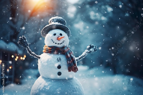 snowman on the snow © Benjamin