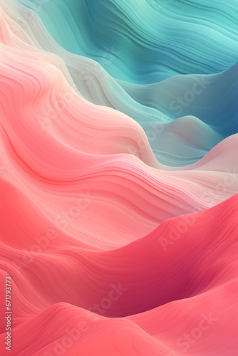 Illustration d'un paysage de montagne hyper coloré