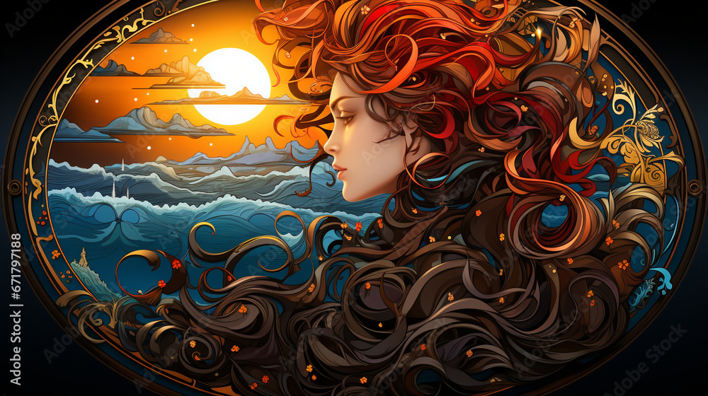 Zodiac Elements An artistic representation of the zodiac signs