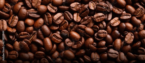 Texture of freshly roasted coffee beans