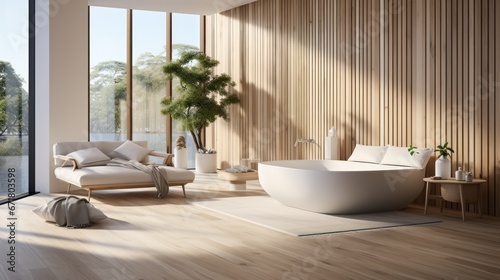 Modern bathroom UHD wallpaper