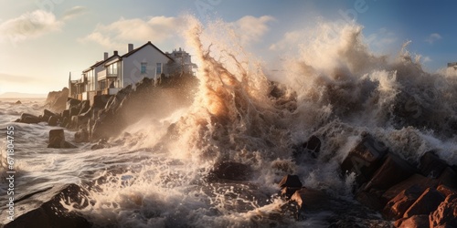 Severe Storms and Huge Waves Threaten to Reshape Lives and Coastal Regions in France, Highlighting the Urgent Need for Climate Resilience © Ben