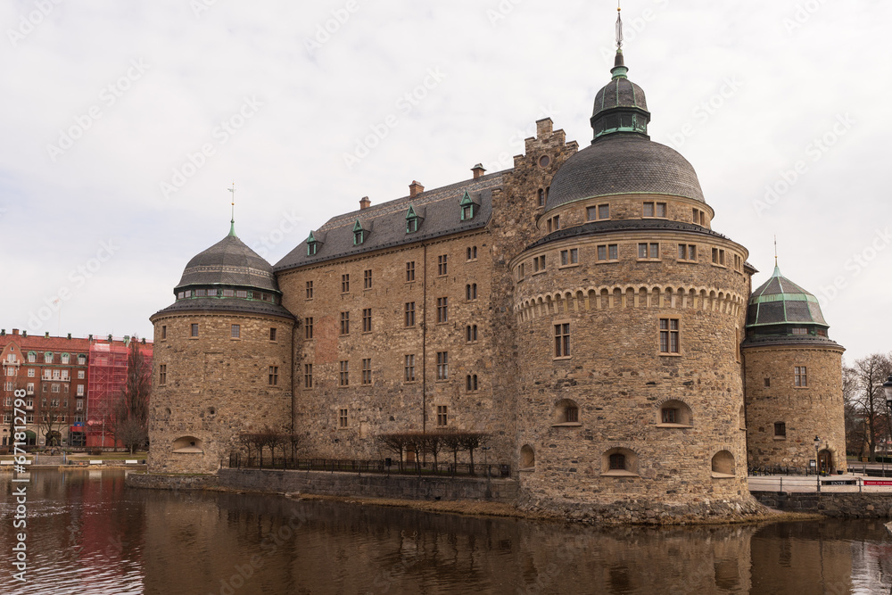 Fototapeta premium Örebro Castle located on an islet in Svartån in Örebro, Närke.