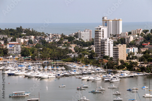 Acapulco Mexico  View of the Port and La Costera  panoramic view  Pacific Ocean  travel  tourism