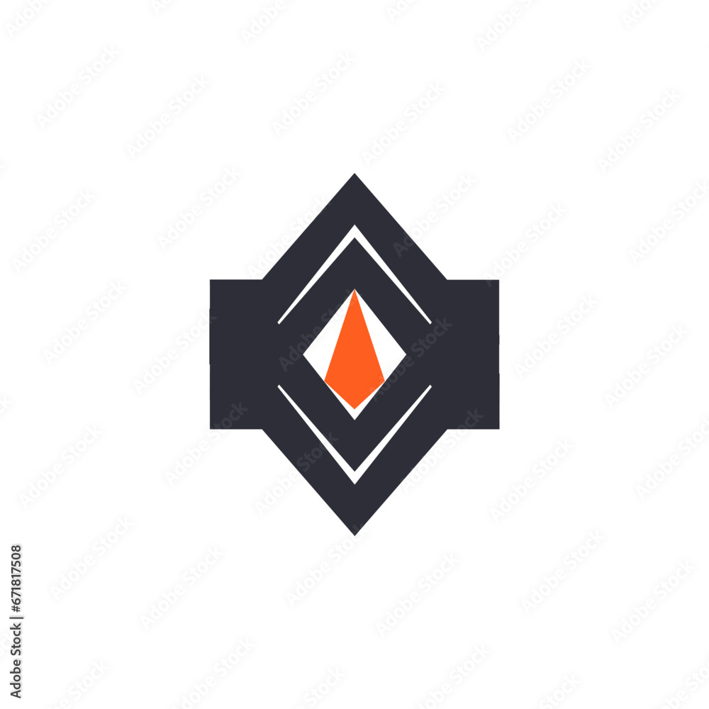 company logo with a triangle shape and orange color company logo with a triangle shape and orange color