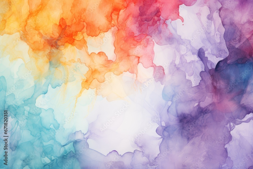 Beautiful delicate watercolor colored colorful background for various designs, postcards, background for texts, price sheets.