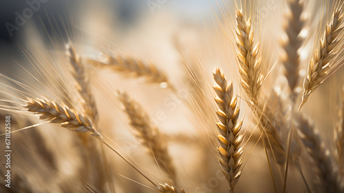 Macro Vision of a Wheat Plant in Natural Splendor background image