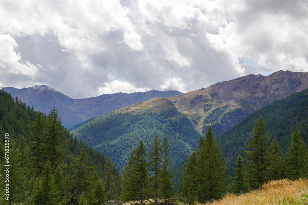 Beautiful panorama and nature of the Italian Dolomites