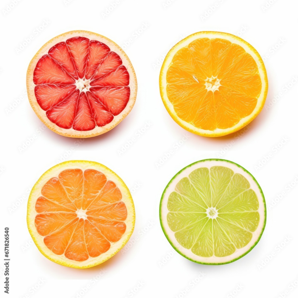 Obraz premium Citrus Slices Set