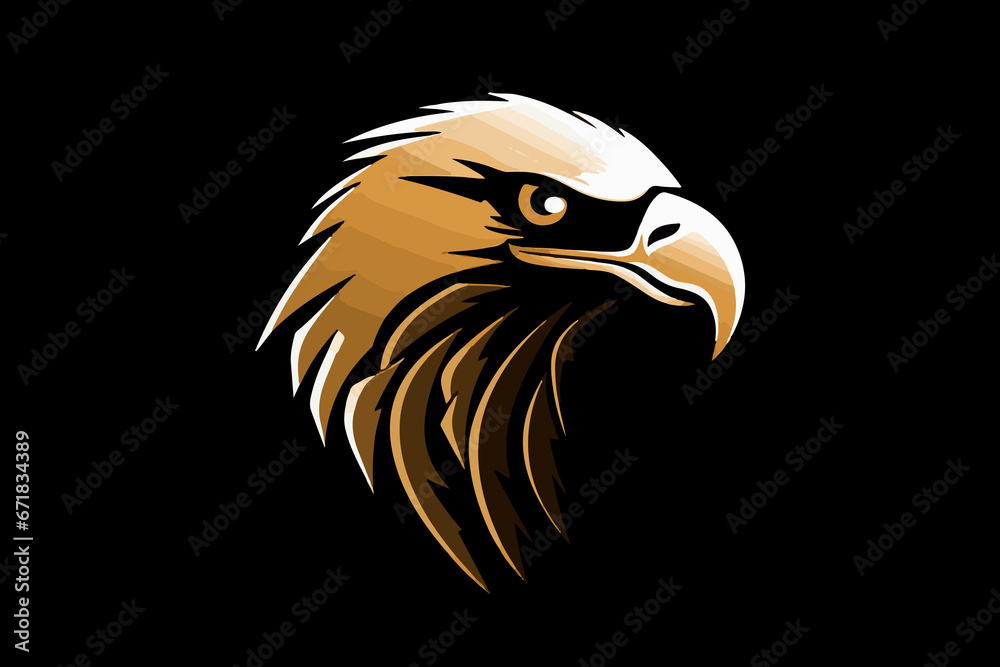 Fototapeta premium american bald eagle with background