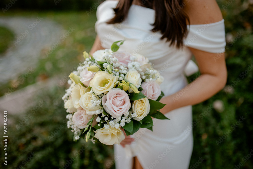 Beautiful wedding bridal bouquet.