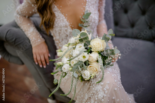 Beautiful wedding bridal bouquet.