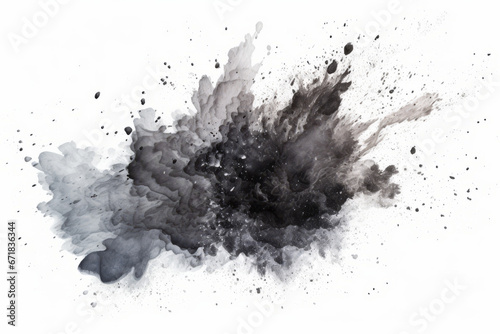 Watercolour Splash on a white background, illustration