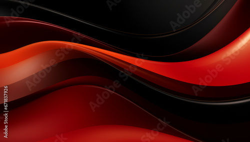 a red and black wavy background