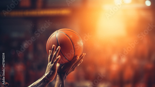 basketball player with ball