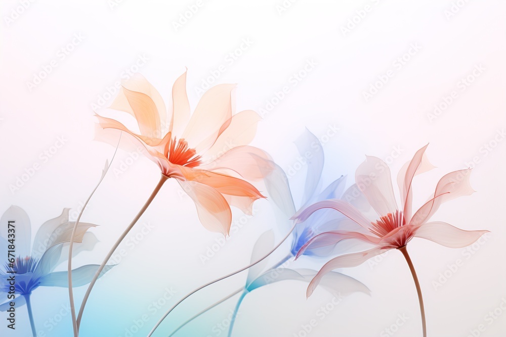 Obraz premium Watercolor Wonders Floral Background Collection Lily of the Valley Seamless Floral Serenity