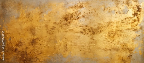 The background design features a texture resembling a wall made of golden cement © AkuAku