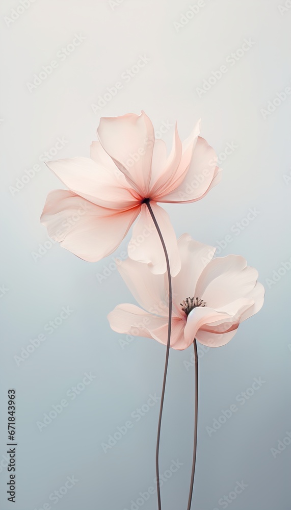 Fototapeta premium Autumn Aura Seamless Fall Blossom Showcase Cherry Blossom Whispers Seamless Floral Elegance