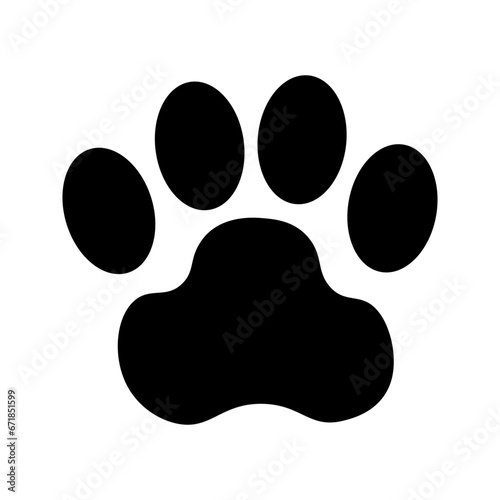 Simple Paw Print Vector/Icon