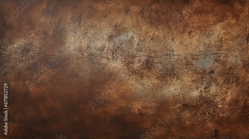 Rough grunge rusty iron texture background, weathered brown wall with abstract patterns, rough texture, and rusty and stained metal.