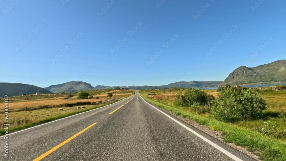 Daytime Time-lapse Adventure On Lofoten's Road Daytime Time-lapse Adventure On Lofoten's Road