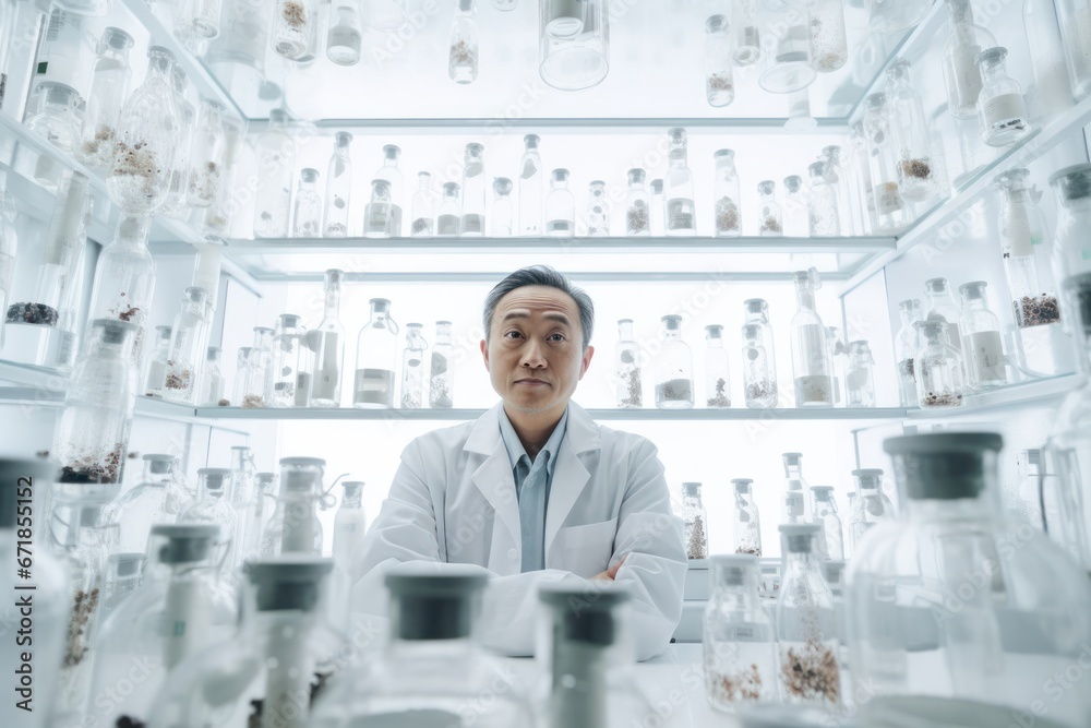 Asian Male Research Scientist Professional Setting Generative AI Asian Male Research Scientist Professional Setting Generative AI