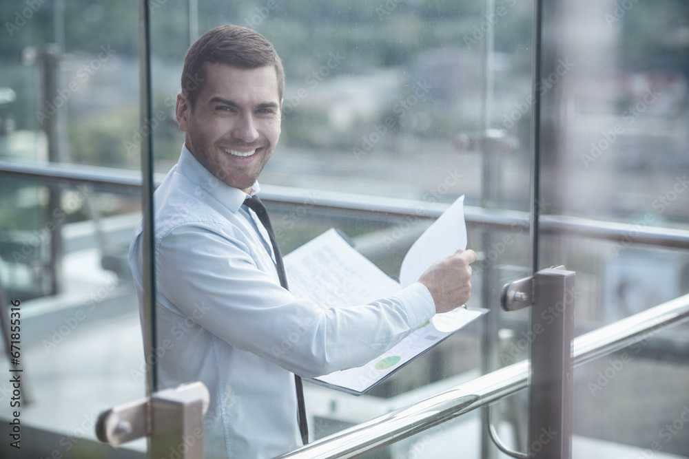 Fototapeta premium Businessman during break
