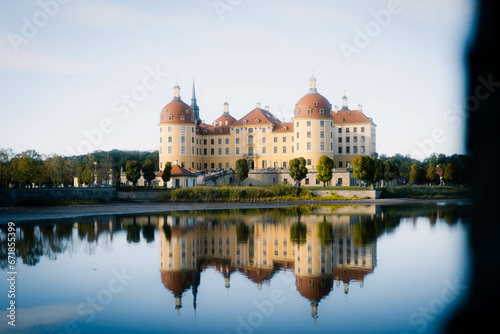 Moritzburg Castle on a sunny day