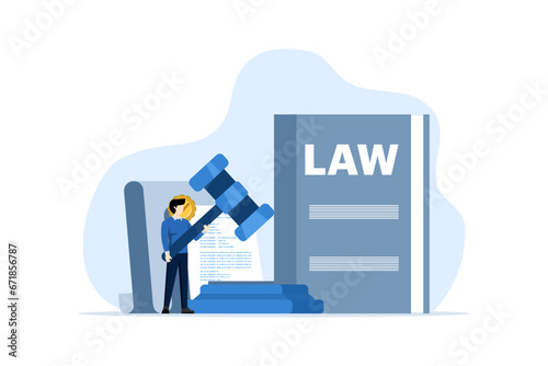Law and justice concepts, Legal documents, Law firms and legal services, Lawyer services, People seeking legal advice, Professional legal lawyer consultations, Legal Consultants. vector illustration.