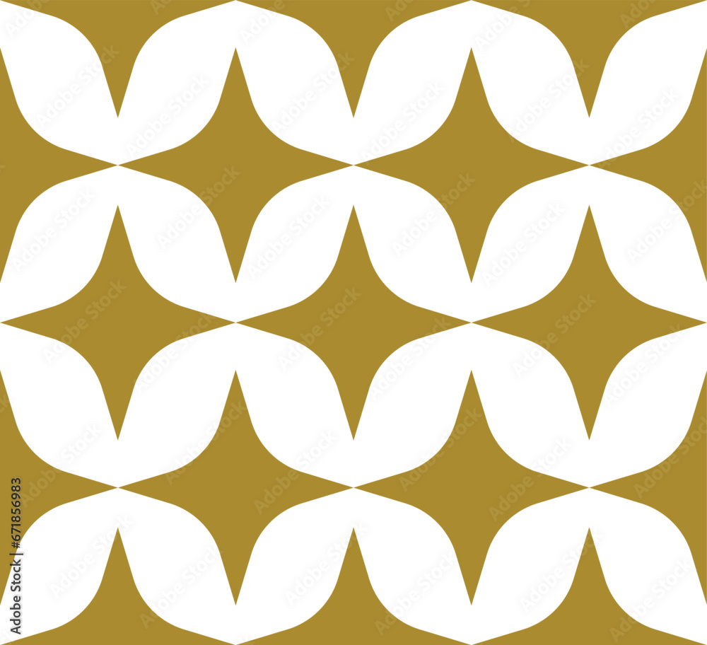 Fototapeta premium Golden geometric pattern flat simple minimal vector design element