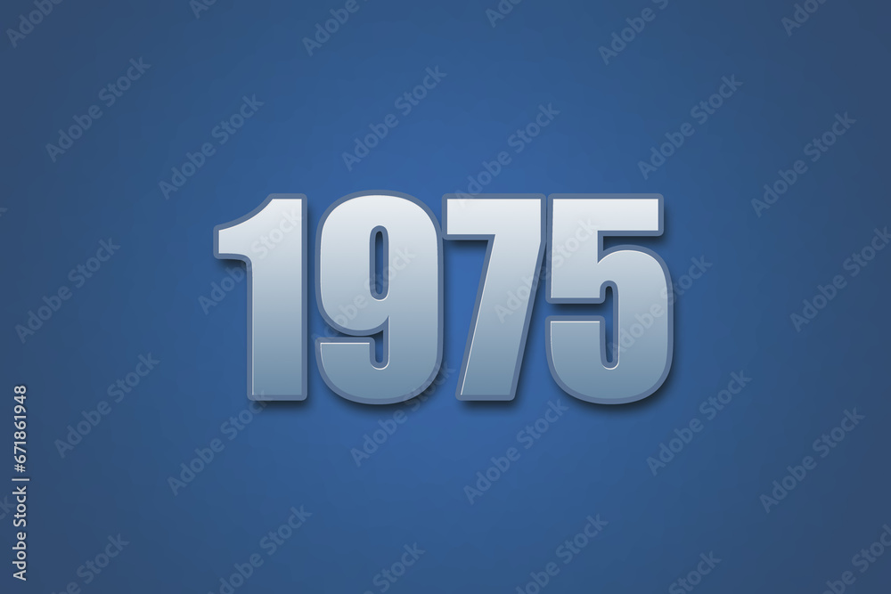 Year 1975 numeric typography text design on gradient color background. 1975 calendar year design. Year 1975 numeric typography text design on gradient color background. 1975 calendar year design.